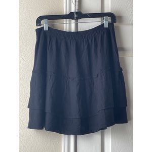 Abercrombie & Fitch NWOT Tiered Ruffle Skirt - Black